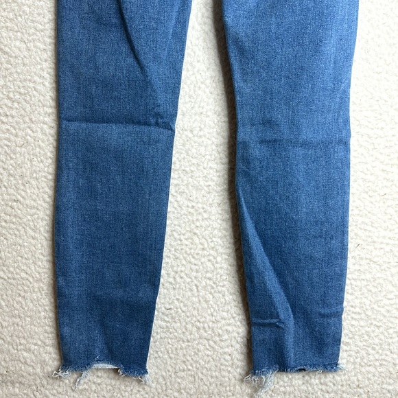 NWOT Paige Womens Verdugo Ankle Ripped Raw Hem Skinny Denim Jeans Blue SIZE 26 - Picture 7 of 11